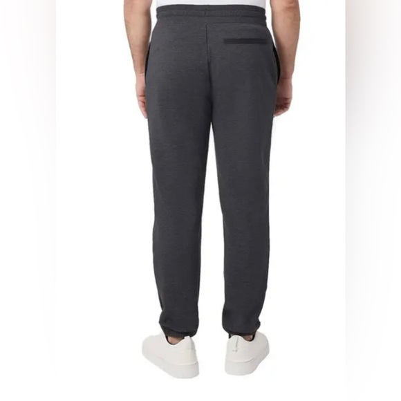 Men's 32 Degrees Heat Jogger Sweatpants, Black Grey Size XL - Picture 2 of 5